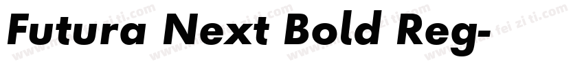 Futura Next Bold Reg字体转换